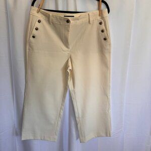 Talbots Cream Dress Capri Size 12 EUC